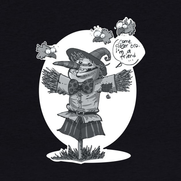 scarecrow funny cartoon grey tint by anticute